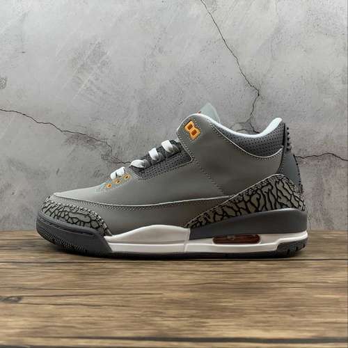 【340】[CT8532-012]-[AIR JORDAN 3 RETRO COOL GREY 2021 SILVER/LIGHT GRAPHITE/ORANGE PEEL/SPORT RED]