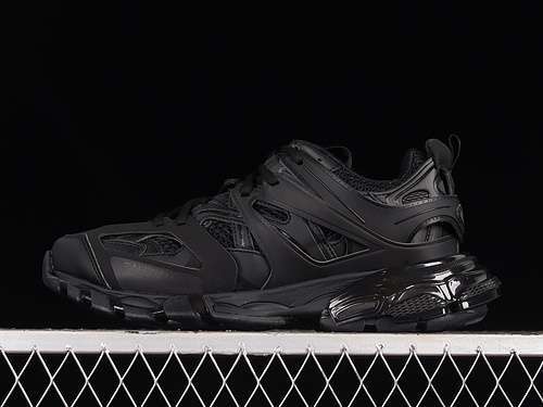 【560】[W3BM21000]-[BA*LEN*CIAGA TRACK SNEAKER TESS S.GOMMA RES BLACK/BLACK/BLACK]-[UNISEX:35-46]