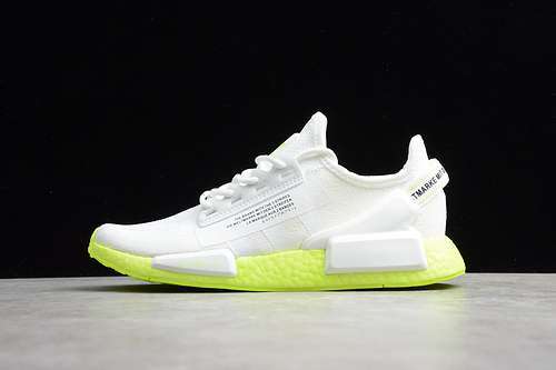 【290】[FX3903]-[NMD_R1 V2 SHOES CLOUD WHITE/FLUORESCENCE YELLOW]-[UNISEX:36-45]