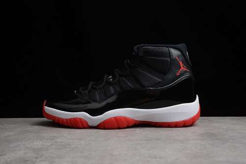 【450】[378037-061]-[AIR JORDAN 11 RETRO BRED 2019 BLACK/WHITE/VARSITY RED]-[MAN:40-46]