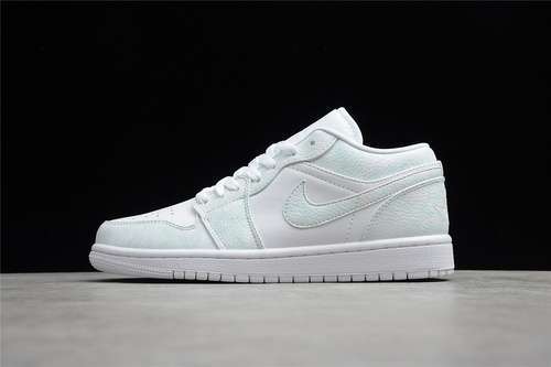 【300】[553558-130]-[GZ AIR JORDAN 1 LOW WHITE/WHITE/WHITE]-[WOMAN:36-39]-[MAN:40-46]