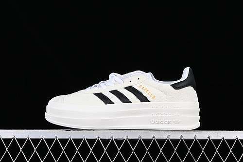 【250】[HQ6913]-[ADIDAS ORIGINALS GAZELLE BOLD BLACK/GREY/WHITE]-[WOMAN:36-39]-[MAN:40-45]