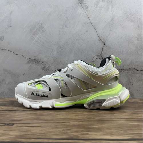 【580】[BA*LEN*CIAGA TRACK 2.0 SNEAKER GREY/WHITE/YELLOW]-[WOMAN:35-39]-[MAN:40-46]
