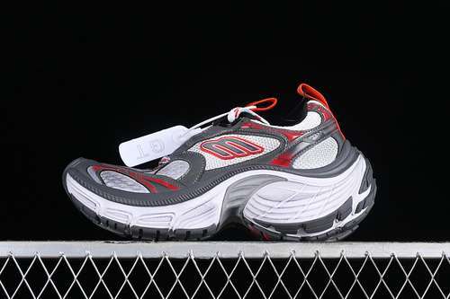 【440】[W2MV29645]-[BA*LEN*CIAGA TRACK SNEAKER WHITE/GREY/RED]-[WOMAN:35-39]-[MAN:40-46]