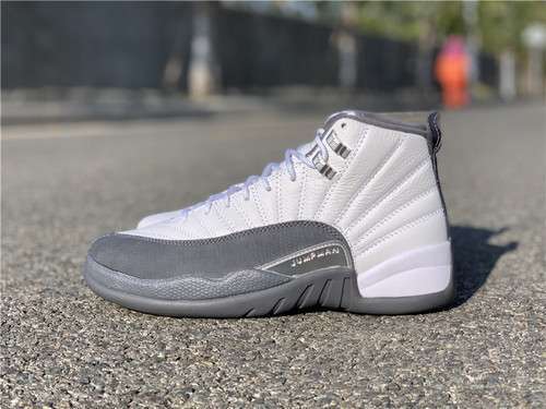 【620】[153265-160]-[AIR JORDAN 12 RETRO GS WHITE/GYM RED-DARK GREY]-[MAN:40.5-47.5]