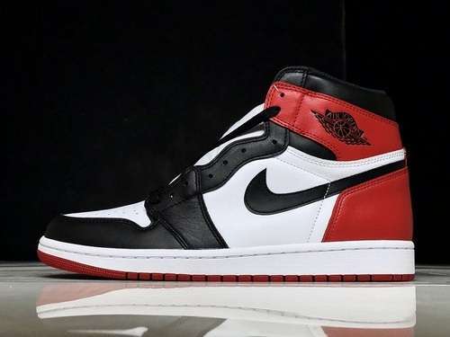 【490】[555088-125]-[GET AIR JORDAN 1 RETRO HIGH OG BLACK TOE WHITE/BLACK-GYM RED]-[MAN:40.5-45]