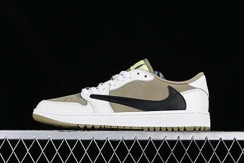 【530】[FZ3124-200]-[TRAVIS SCOTT AIR JORDAN 1 LOW NRC WHITE/BLACK/GREEN]-[WOMAN:36-39]-[MAN:40-47.5]
