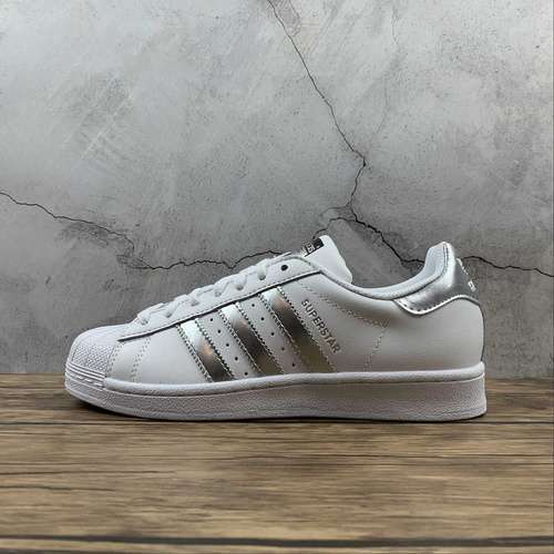 【220】[AQ3091]-[SUPERSTAR SHOES FOOTWEAR WHITE/SILVER METALLIC/CORE BLACK]-[MAN:40-44]