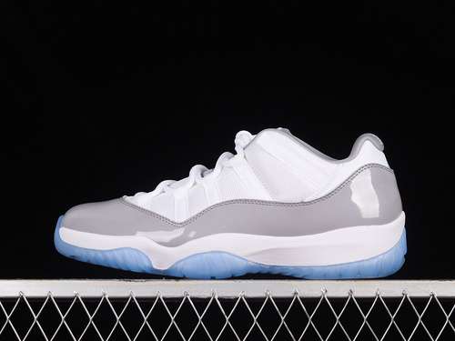【420】[AV2187-140]-[AIR JORDAN 11 LOW WHITE/UNIVERSITY BLUE-CEMENT GREY]-[MAN:40-47.5]