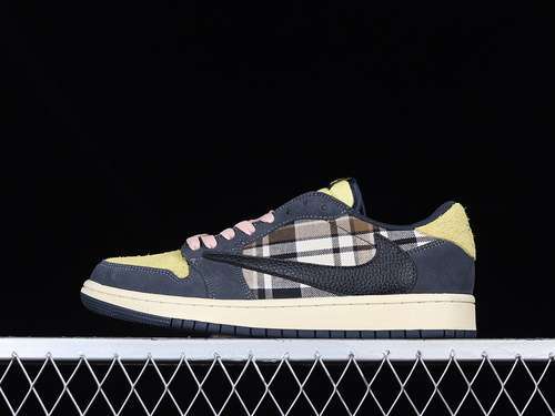 【320】[CQ4277-618]-[TRAVIS SCOTT X AIR JORDAN 1 LOW OG SP BLACK/NAVY BLUE/GREEN-PINK]-[UNISEX:36-46]