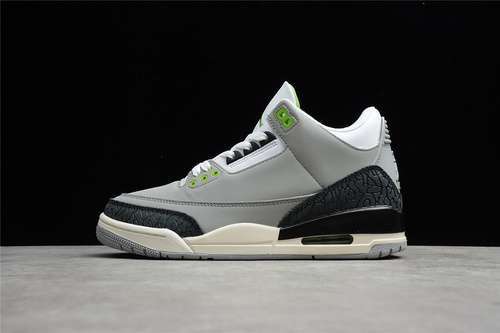 【280】[136064-006]-[AIR JORDAN 3 RETRO CHLOROPHYLL LIGHT SMOKE GREY/CHLOROPHYLL/BLACK-WHITE-SAIL]
