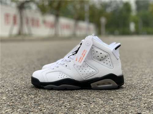 【460】[384665-110]-[AIR JORDAN 6 RETRO GS ALLIGATOR WHITE/WHITE/BLACK]-[WOMAN:36-43]