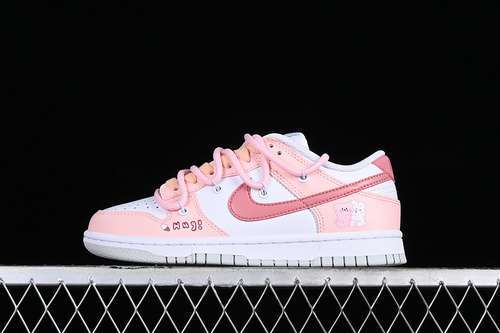 【270】[DH9765-102]-[DUNK LOW SB LOW TOP CASUAL SNEAKERS WHITE/PINK]-[WOMAN:35.5-42]