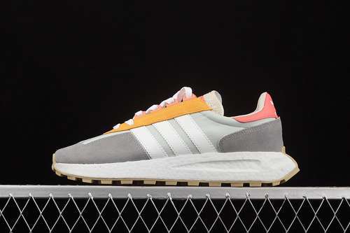 【280】[GY1033]-[RETROPY E5 SHOES CLOUD WHITE/ORANGE-DARK GREY]-[WOMAN:36-39]-[MAN:40-45]