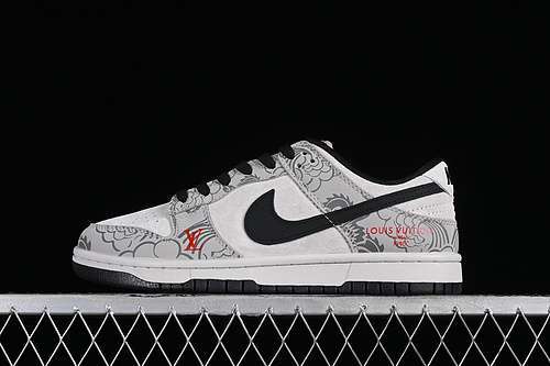 【360】[XP3802-330]-[SB DUNK LOW YEAR OF THE DRAGON WHITE/GREY/BLACK]-[WOMAN:36-39]-[MAN:40-45]