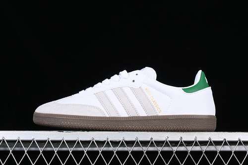 【230】[FX5398]-[ADIDAS KITH X SAMBA OG CLASSICS PROGRAM WHITE/FAIRWAY/GOLD]-[WOMAN:35-39]-[MAN:40-45]