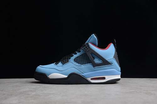 【320】[308497-406]-[TRAVIS SCOTT X AIR JORDAN 4 RETRO CACTUS JACK UNIVERSITY BLUE/VARSITY RED-BLACK]
