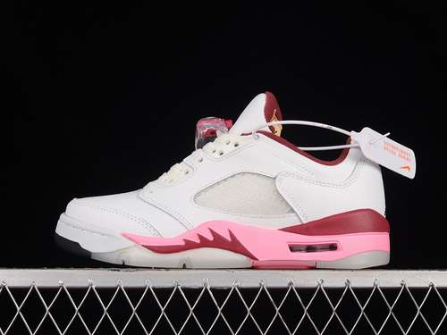 【310】[DX4390-116]-[AIR JORDAN 5 LOW GS CRAFTED FOR HER WHITE/CORAL CHALK-DESERT BERRY-BLACK]