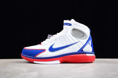 【340】[308475-100]-[AIR ZOOM HUARACHE 2K4 WHITE/GAME ROYAL-SPORT RED-METALLIC SILVER]-[MAN:40-46]