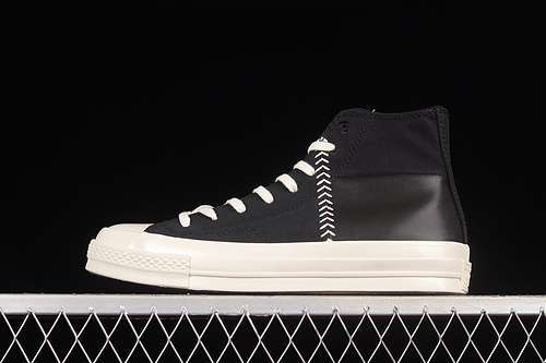 【280】[173131C]-[CHUCK TAYLOR ALL-STAR 70 CRAFTED LEATHER HIGH BLACK/EGRET/UNIVERSITY RED]