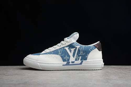 【420】[L*V CHARLIE SNEAKERS WHITE/BLUE/BROWN]-[WOMAN:35-39]-[MAN:40-44]