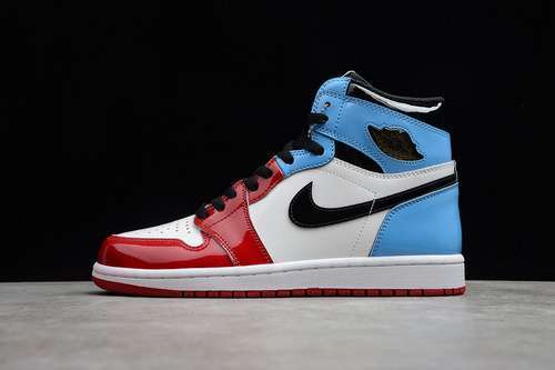 【500】[CK5666-100]-[AIR JORDAN 1 RETRO HIGH OG FEARLESS WHITE/UNIVERSITY BLUE-VARSITY RED-BLACK]
