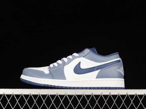 【340】[553558-414]-[AIR JORDAN 1 LOW ASHEN SLATE/MYSTIC NAVY/WHITE]-[WOMAN:35.5-39]-[MAN:40-45]
