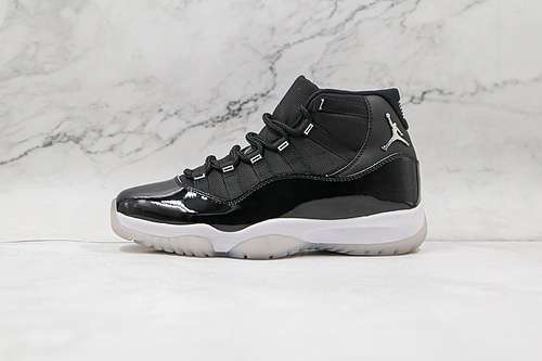 【650】[CT8012-011]-[AIR JORDAN 11 RETRO JUBILEE 25TH ANNIVERSARY BLACK/CLEAR/WHITE/METALLIC SILVER]