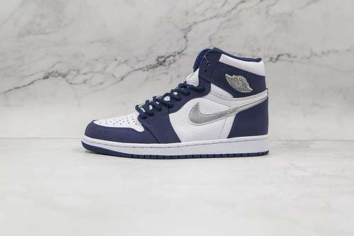 【500】[DC1788-100]-[AIR JORDAN 1 RETRO HIGH CO.JP WHITE/MIDNIGHT NAVY/METALLIC SILVER]-[MAN:40-46]