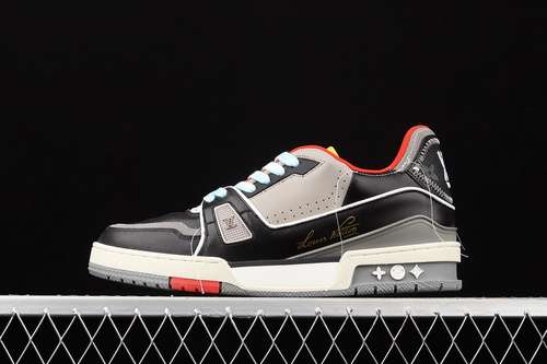 【700】[L*V 2021SS TRAINER SHOES BLACK/LIGHT GREY/RED-YELLOW]-[MAN:38-45]