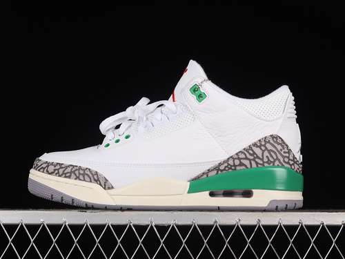 【530】[CK9246-136]-[AIR JORDAN 3 RETRO WHITE/LUCKY GREEN/VARSITY RED/CEMENT GREY/SAIL]-[MAN:40-47.5]