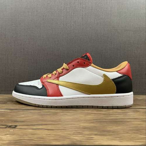 【300】[DM7866-003]-[AIR JORDAN 1 LOW WHITE/BLACK/UNIVERSITY RED]-[WOMAN:36-39]-[MAN:40-46]