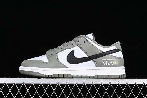 【230】[FZ4624-001]-[NBA X DUNK LOW PARIS GAME 2024 WHITE/BLACK/GREY]-[WOMAN:36-39]-[MAN:40-47.5]