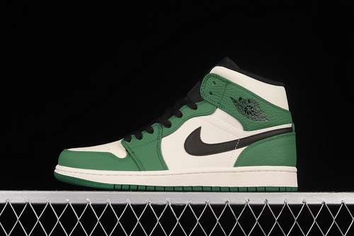 【340】[852542-301]-[AIR JORDAN 1 MID PINE GREEN/SAIL-BLACK]-[WOMAN:35.5-39]-[MAN:40-46]