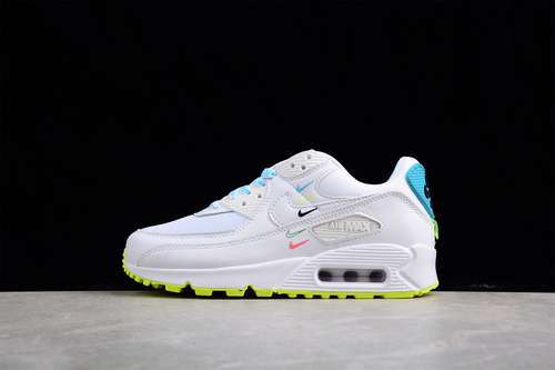 【300】[CK7069-100]-[AIR MAX 90 SE WORLDWIDE PACK WHITE/WHITE/BLUE FURY/VOLT]-[WOMAN:36-40]