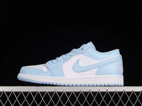 【320】[DC0774-141]-[AIR JORDAN 1 LOW WHITE/ICE BLUE/ICE BLUE]-[WOMAN:35.5-39]-[MAN:40-46]