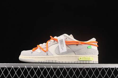 【330】[DJ0950-108]-[OW X SB DUNK LOW LOT 11 OF 50 SAIL/NEUTRAL GREY/ORANGE]-[UNSIEX:36-45]
