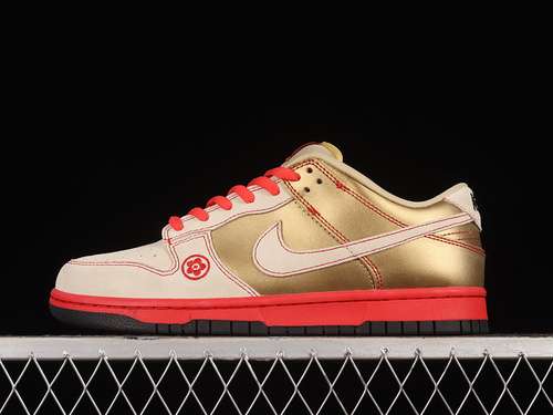 【310】[304292-771]-[DUNK LOW PRO SB MONEY CAT METALLIC GOLD/GOLDDUST]-[MAN:39-45]