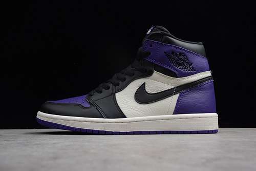 [555088-501]-[AIR JORDAN 1 RETRO HIGH OG COURT PURPLE/BLACK-SAIL]-[MAN:40-46]-[OG00220]