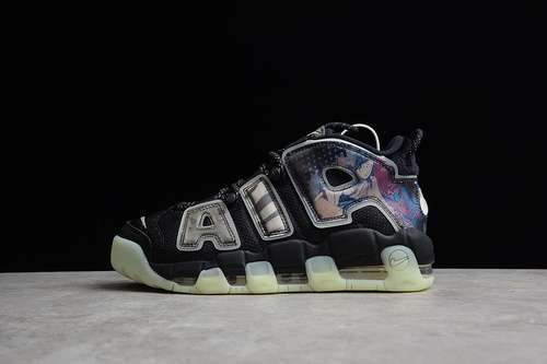 【360】[DM6213-045]-[AIR MORE UPTEMPO UTAGAWA KUNIYOSHI OFF NOIR/SAIL-PURE PLATINUM-BLACK]