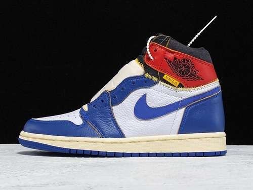【520】[BV1300-146]-[GET AIR JORDAN 1 RETRO HIGH NRG/UN WHITE/STORM BLUE/RED]-[MAN:40-46]