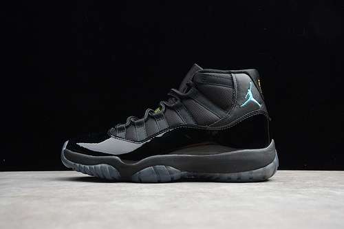 [378037-006]-[CJ AIR JORDAN 11 RETRO BLACK/GAMMA BLUE-VARSITY MAIZE]-[MAN:40-46]