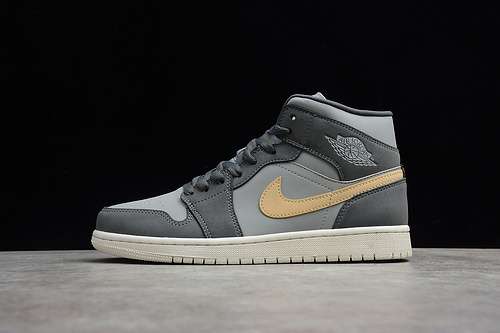 【380】[BQ6472-020]-[CJ AIR JORDAN 1 MID IRON GREY/WHITE ONYX]-[WOMAN:36-39]-[MAN:40-46]