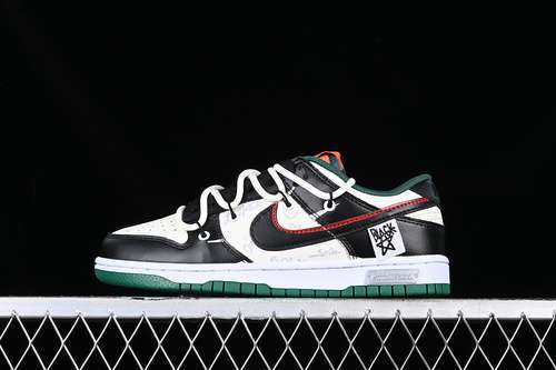 【290】[DD1391-300]-[DUNK LOW SB WHITE/BLACK/GREEN/RED]-[WOMAN:35-39]-[MAN:40-46]