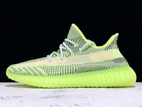 [FW5191]-[PK YEEZY BOOST 350 V2 FLUORESCENT GREEN YEEZREEL REFLECTIVE]
