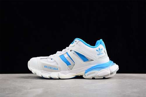 【560】[W1CZ65012]-[ADIDAS X BA*LEN*CIAGA TRACK FORUM LOW WHITE/BLUE]-[WOMAN:35-39]-[MAN:40-46]