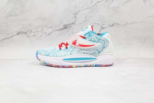 【380】[CZ0170-900]-[ZOOM KD 14 BASKETBALL SHOES BLUE/WHITE/ORANGE]-[MAN:40-46]