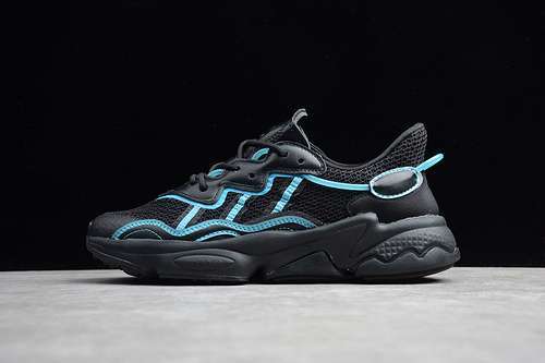 【260】[FV3593]-[OZWEEGO SHOES CORE BLACK/CORE BLACK/BRIGHT CYAN]-[WOMAN:36-39]-[MAN:40-45]