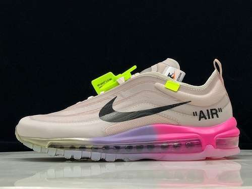 【550】[AJ4585-600]-[BC OFF-WHITE AIR MAX 97 QUEEN NY ELEMENTAL ROSE/BLACK]-[WOMAN:36-39]-[MAN:40-46]