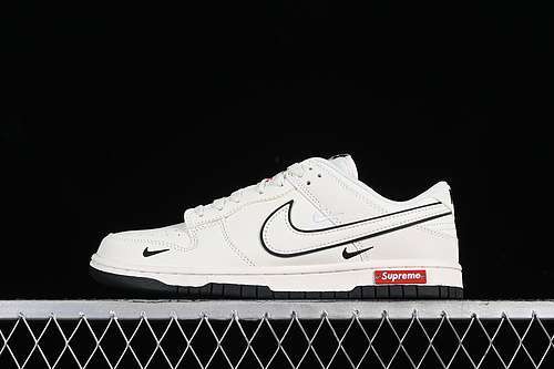 【360】[DJ2024-006]-[SB DUNK LOW SUPREME WHITE/BLACK]-[WOMAN:36-39]-[MAN:40-45]